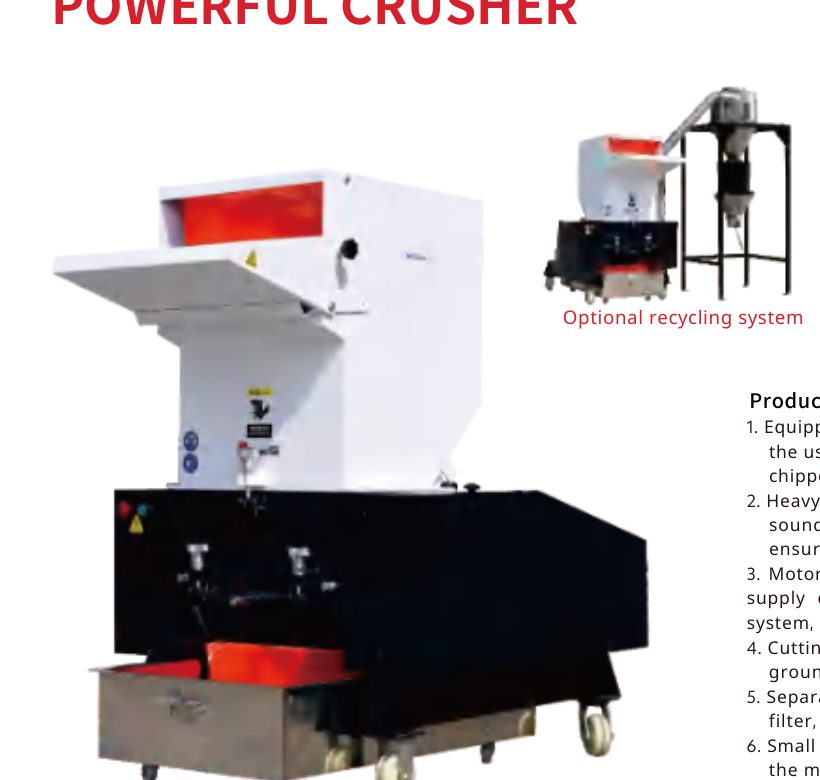 Powerful plastic crusher