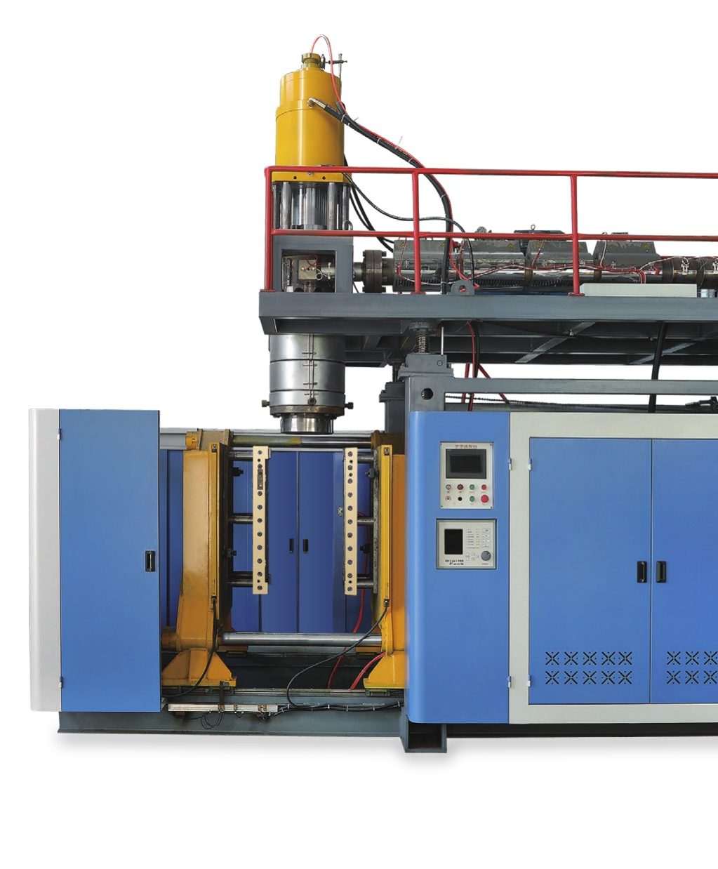Accumulator head (storage cylinder) blow moulding machine for drums and IBC tanks