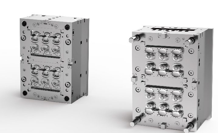 Multi-cavity cap moulds for bottle closures